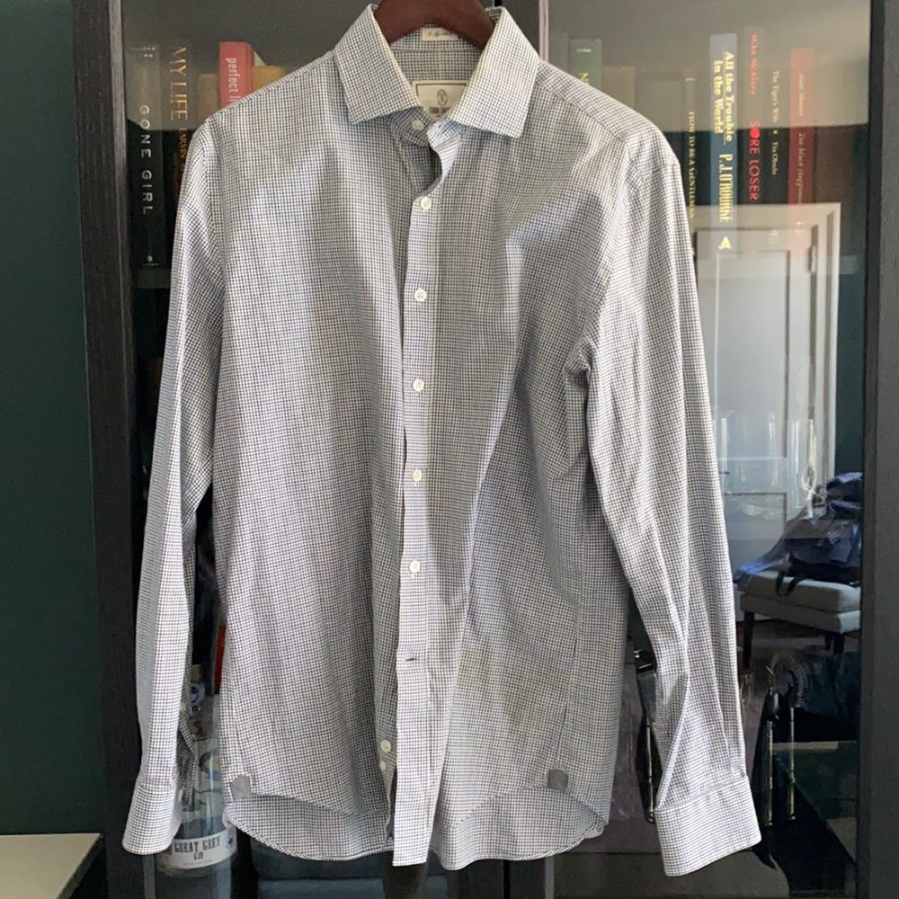 Todd Snyder Two Ply Cotton Button Up 15.5 34/35